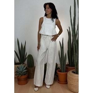 Balon Beyaz Keten Takım