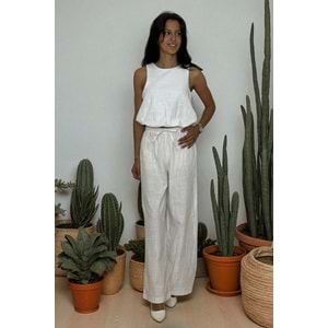 Balon Beyaz Keten Takım