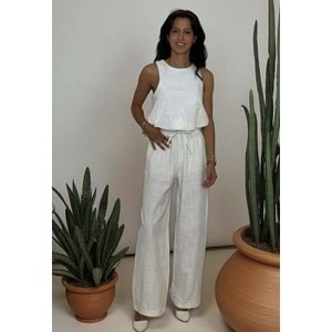 Balon Beyaz Keten Takım