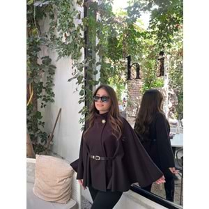 Siyah Kemerli Gold Tokalı Panço