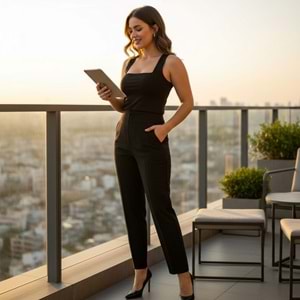 Premium Pensli Siyah Havuç Pantolon