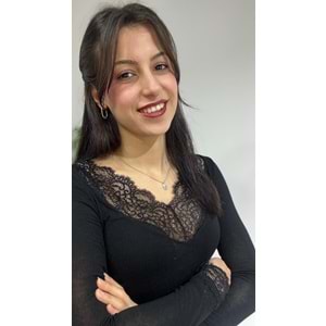 Siyah V Yaka Dantel Detaylı Bluz