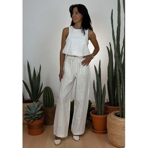 Balon Beyaz Keten Takım