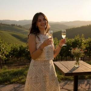 Bej Kahverengi Desenli Etekli Takım